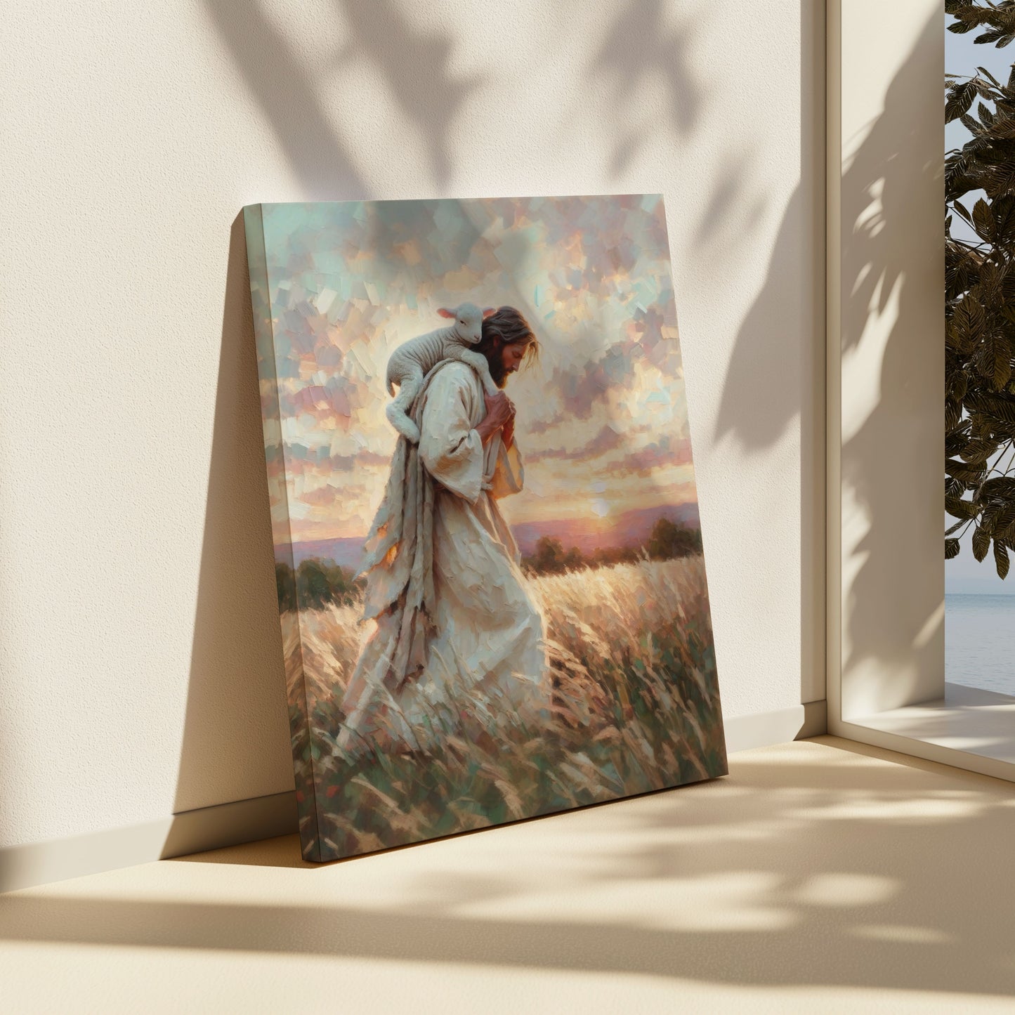 Jesus the Shepherd Art - Canvas