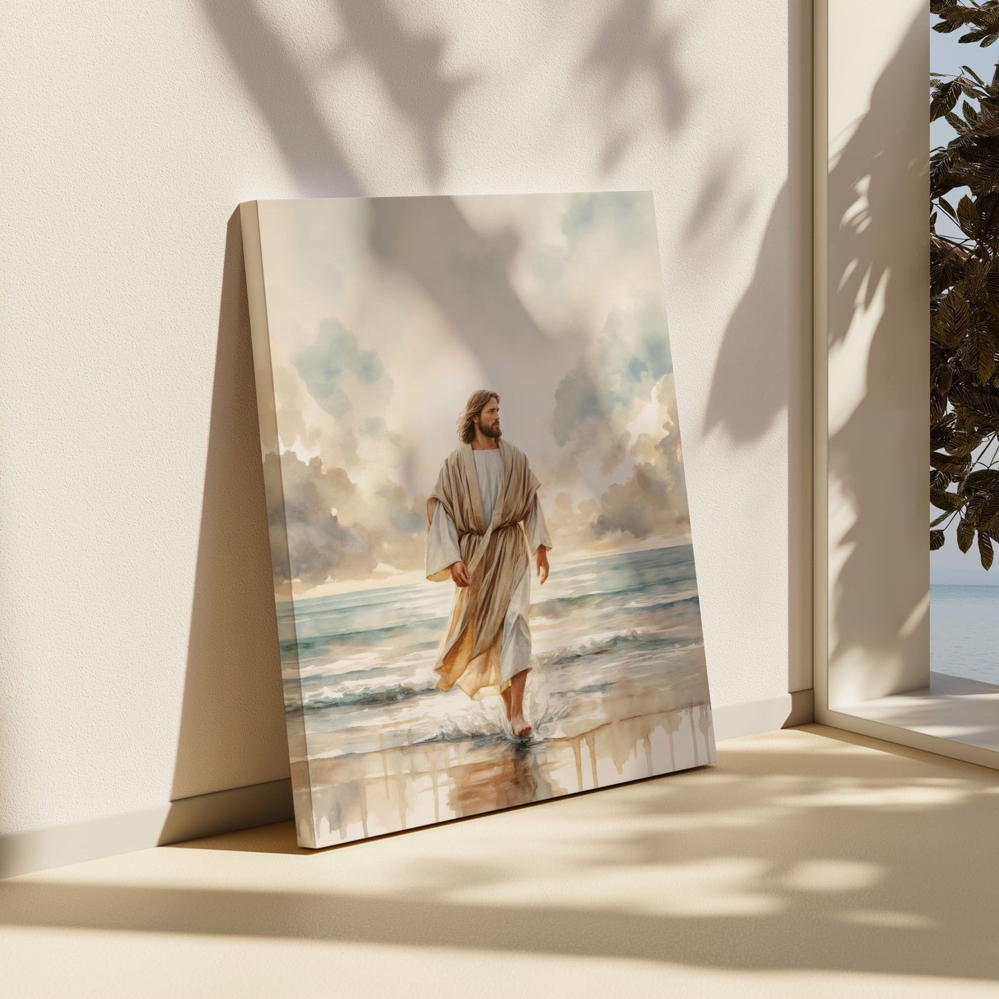 Jesus' Miracle on Water - Canvas