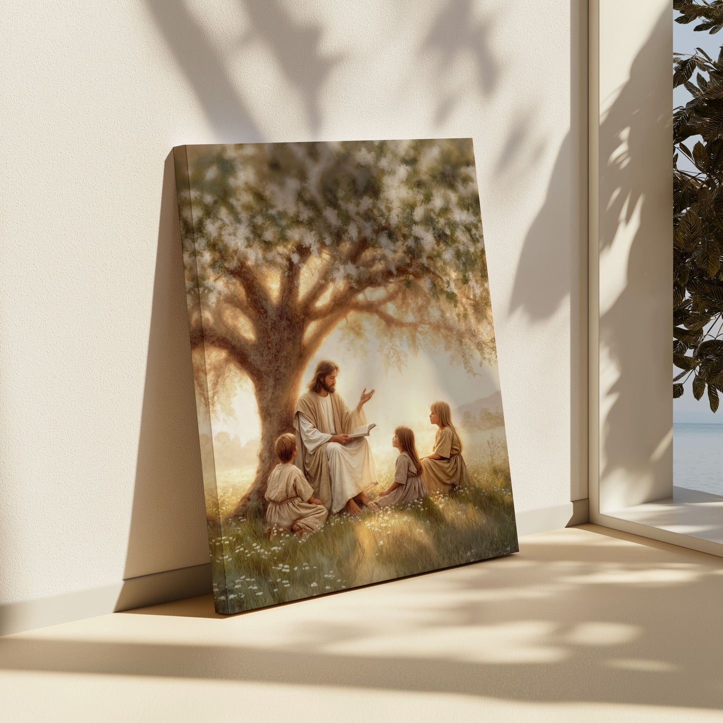 The Lessons Under the Tree - Canvas