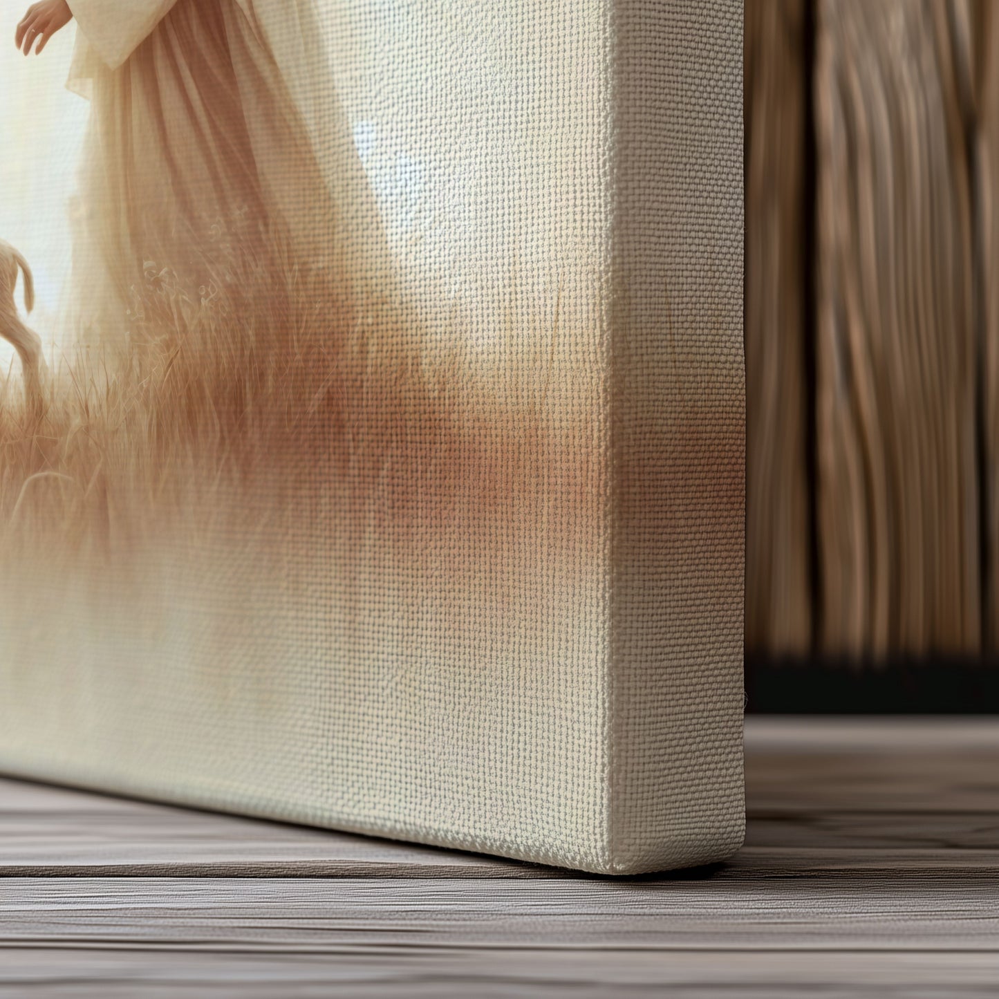 Jesus and the Lamb - Canvas