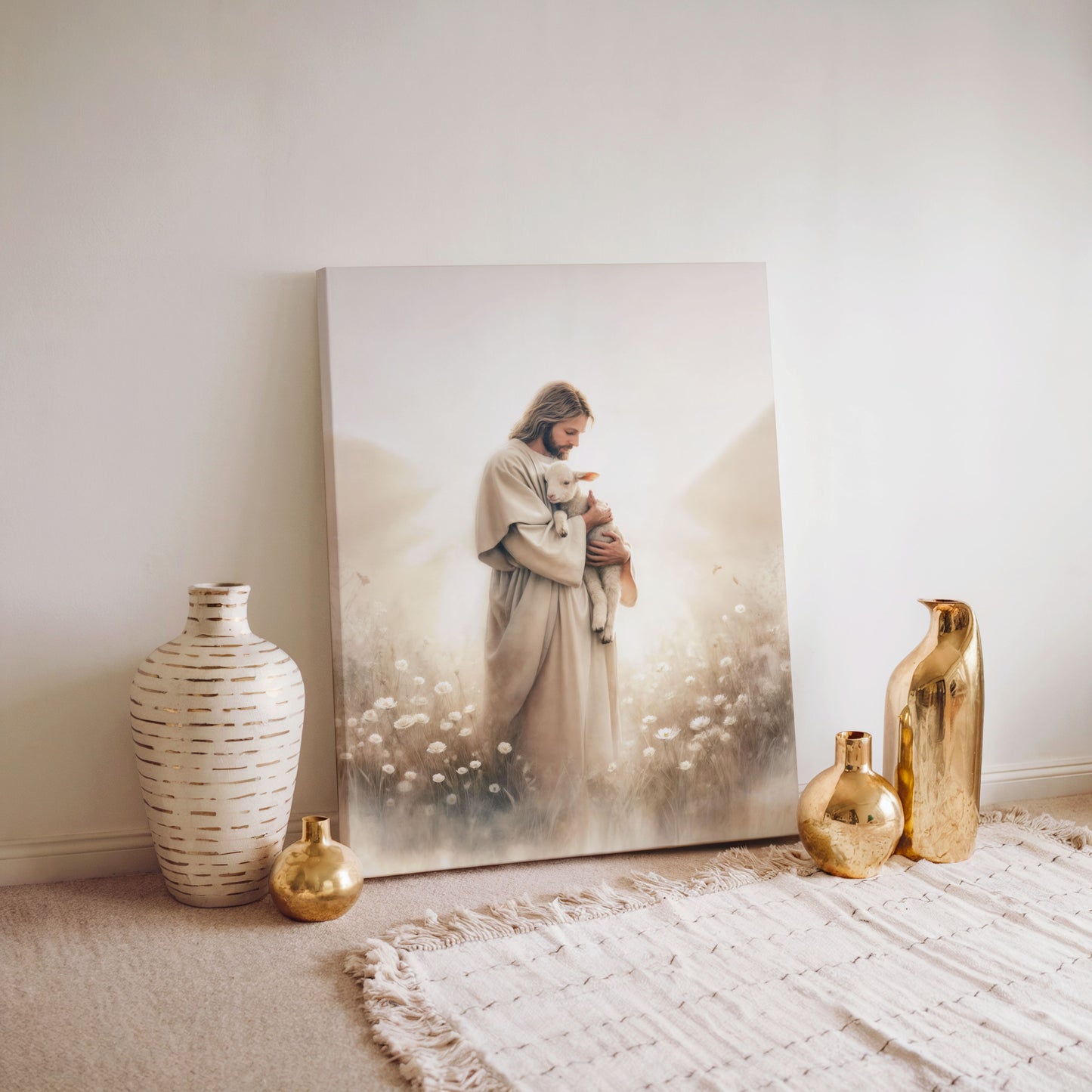 He Trusts and Loves - Canvas