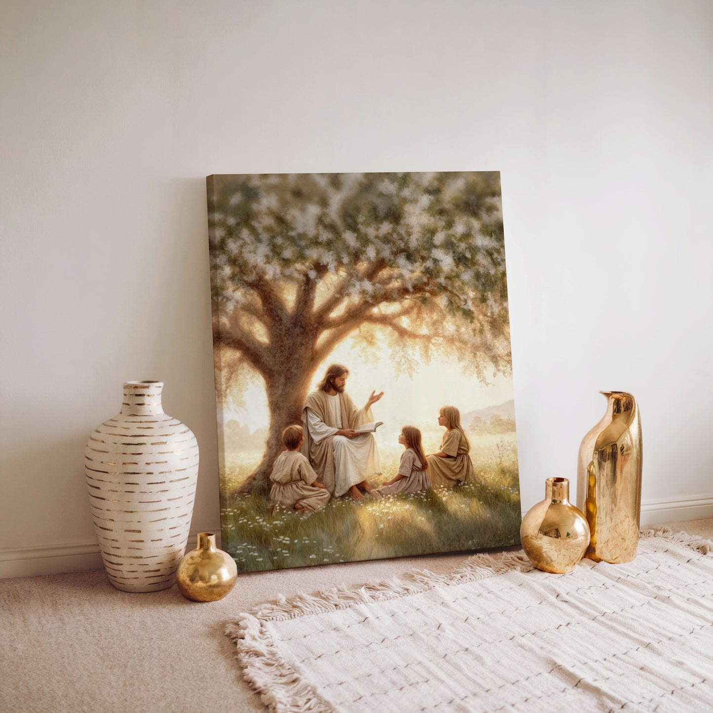 The Lessons Under the Tree - Canvas