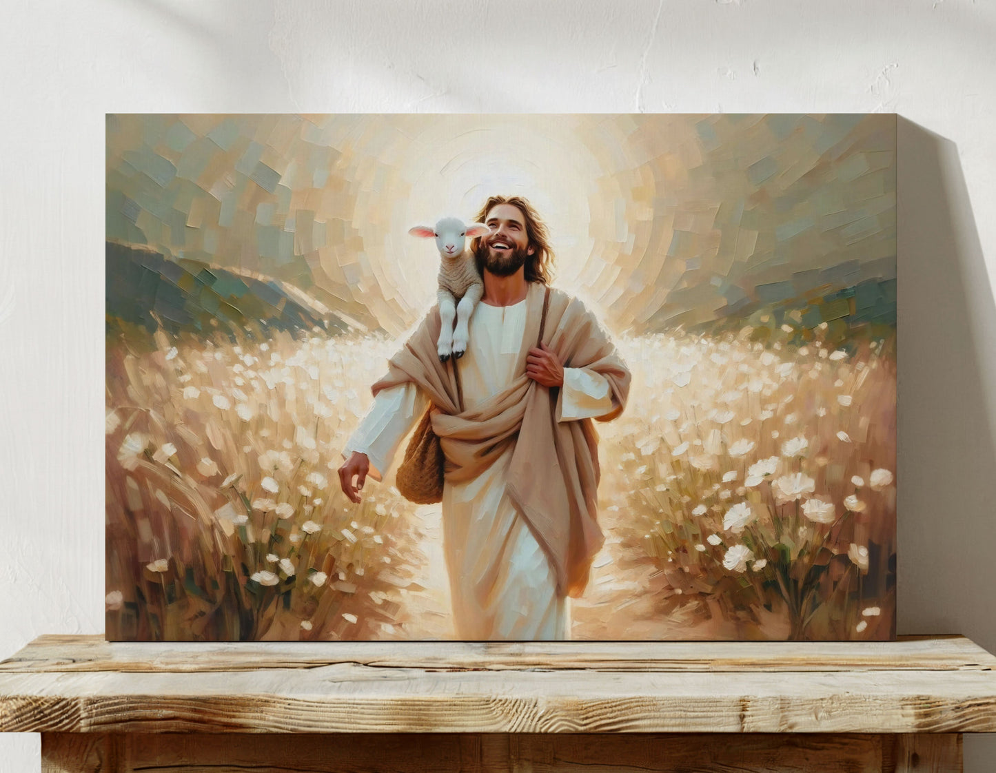 A Loving Shepherd - Canvas