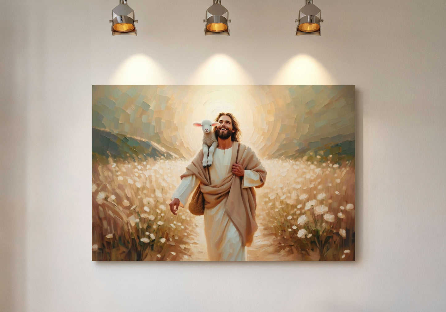 A Loving Shepherd - Canvas