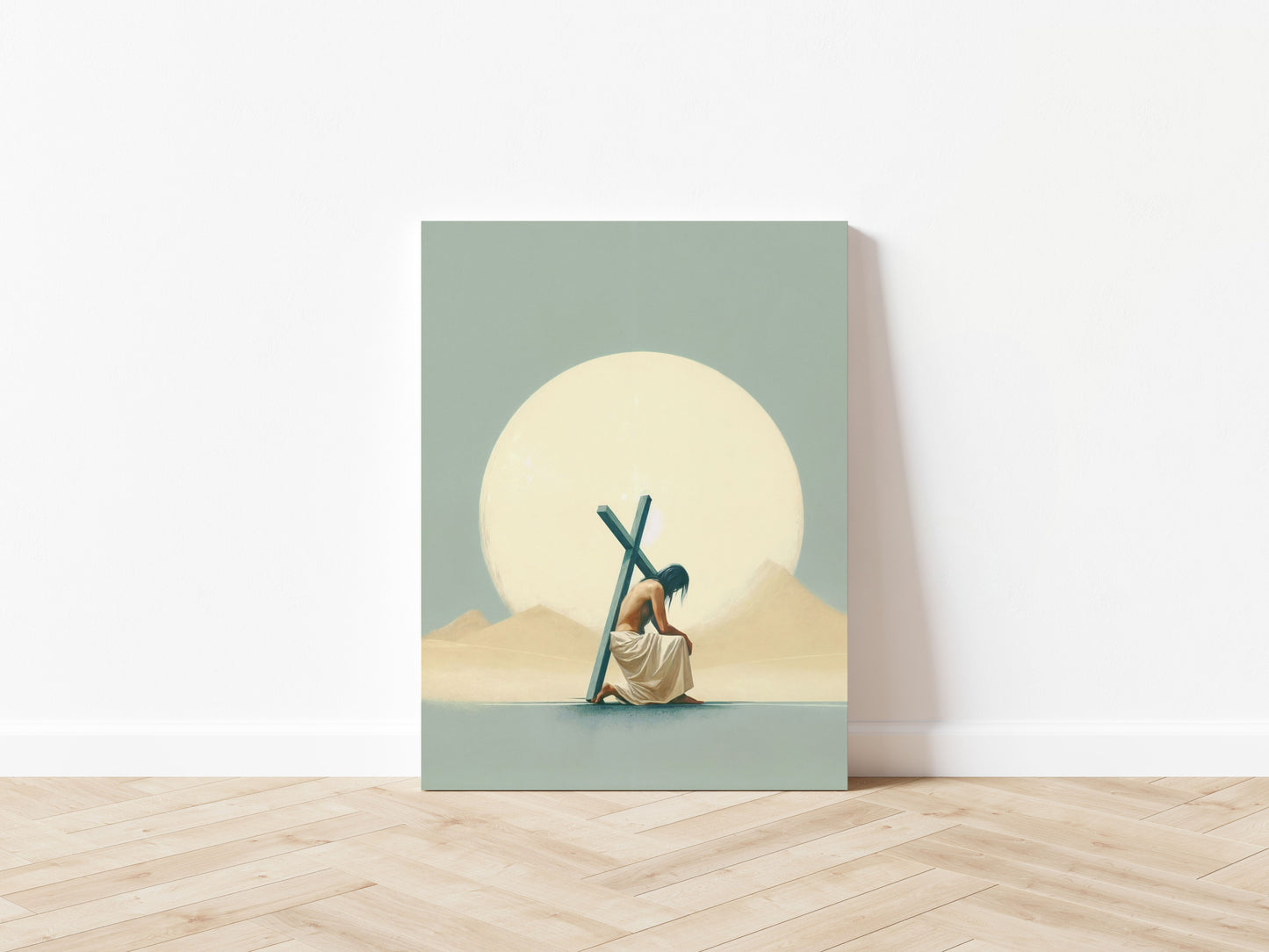 Jesus Falls the First Time - Canvas