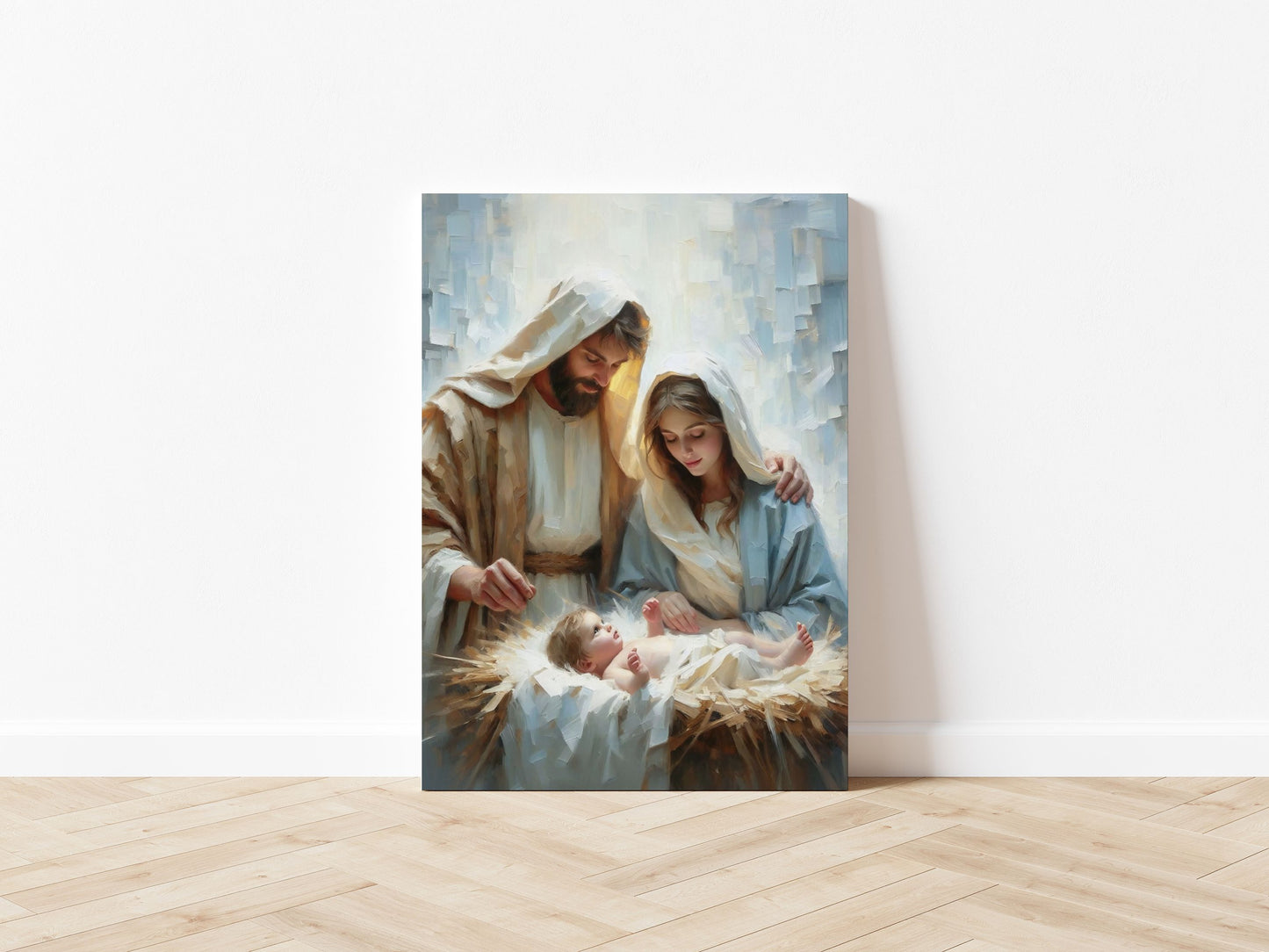 Holy Family Christmas Art - Canvas