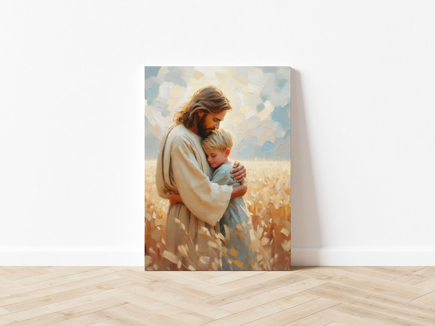 Jesus and Boy - Canvas