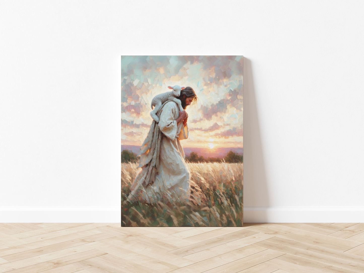 Jesus the Shepherd Art - Canvas