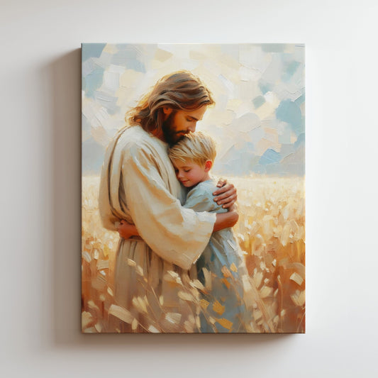 Jesus and Boy - Canvas