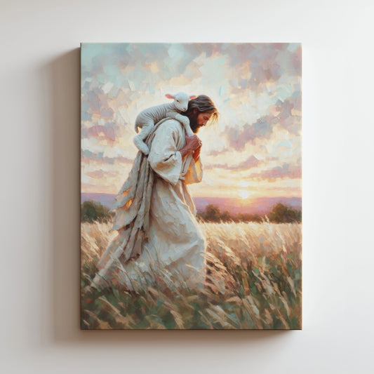 Jesus the Shepherd Art - Canvas