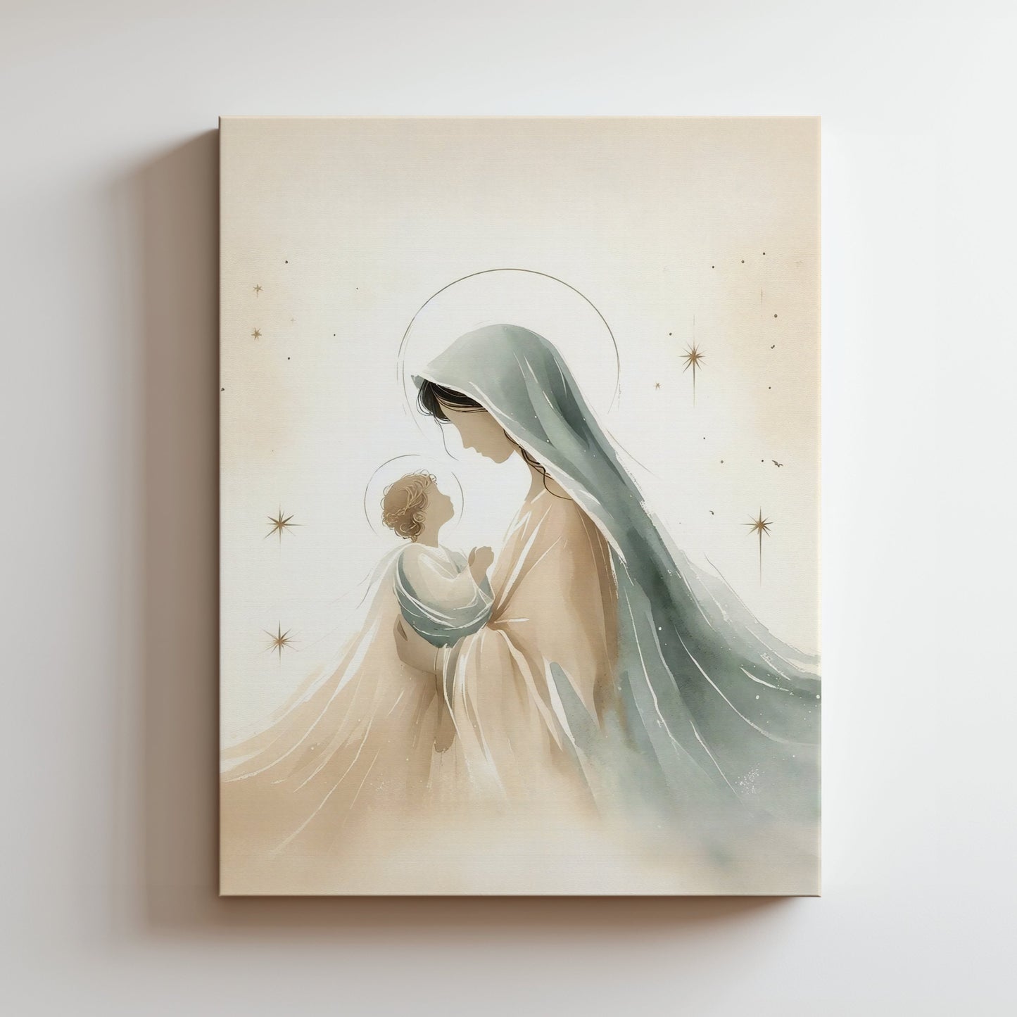 Mary and Jesus - Canvas