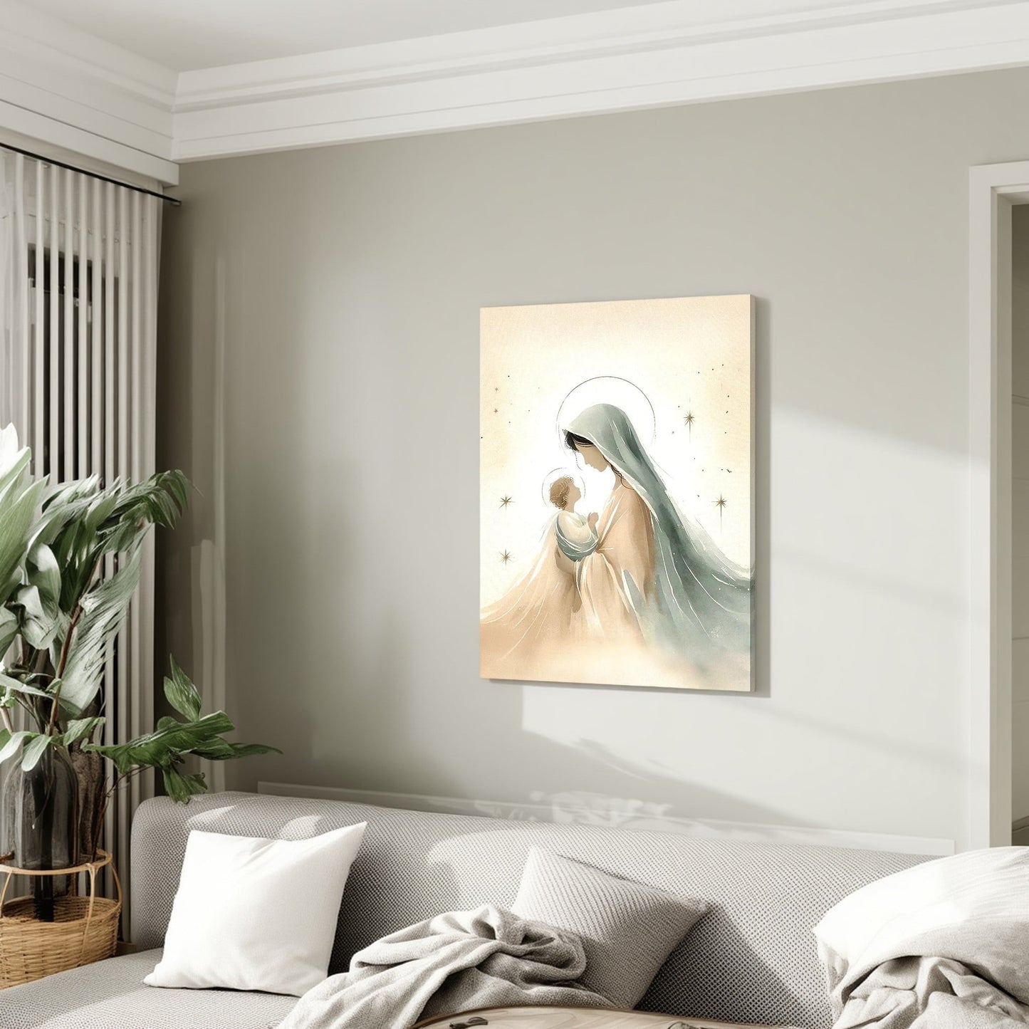 Mary and Jesus - Canvas