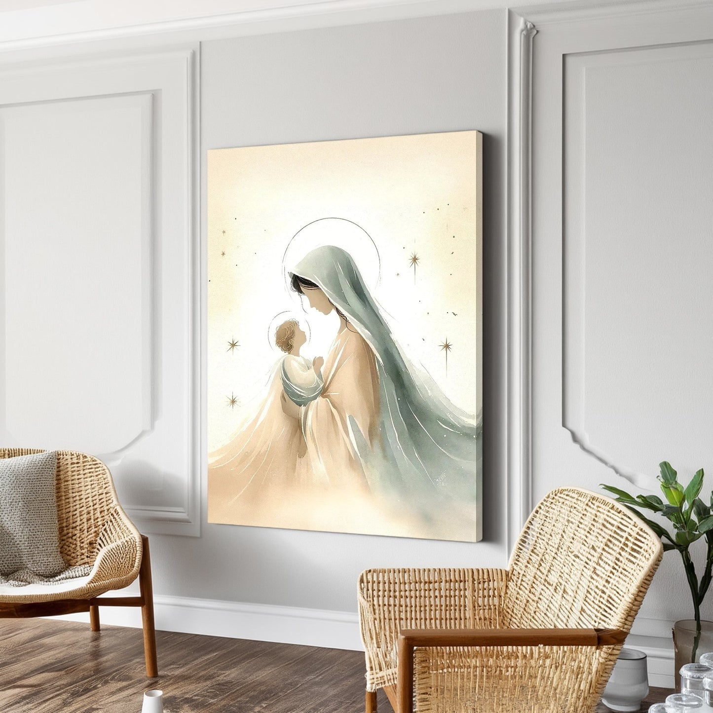 Mary and Jesus - Canvas