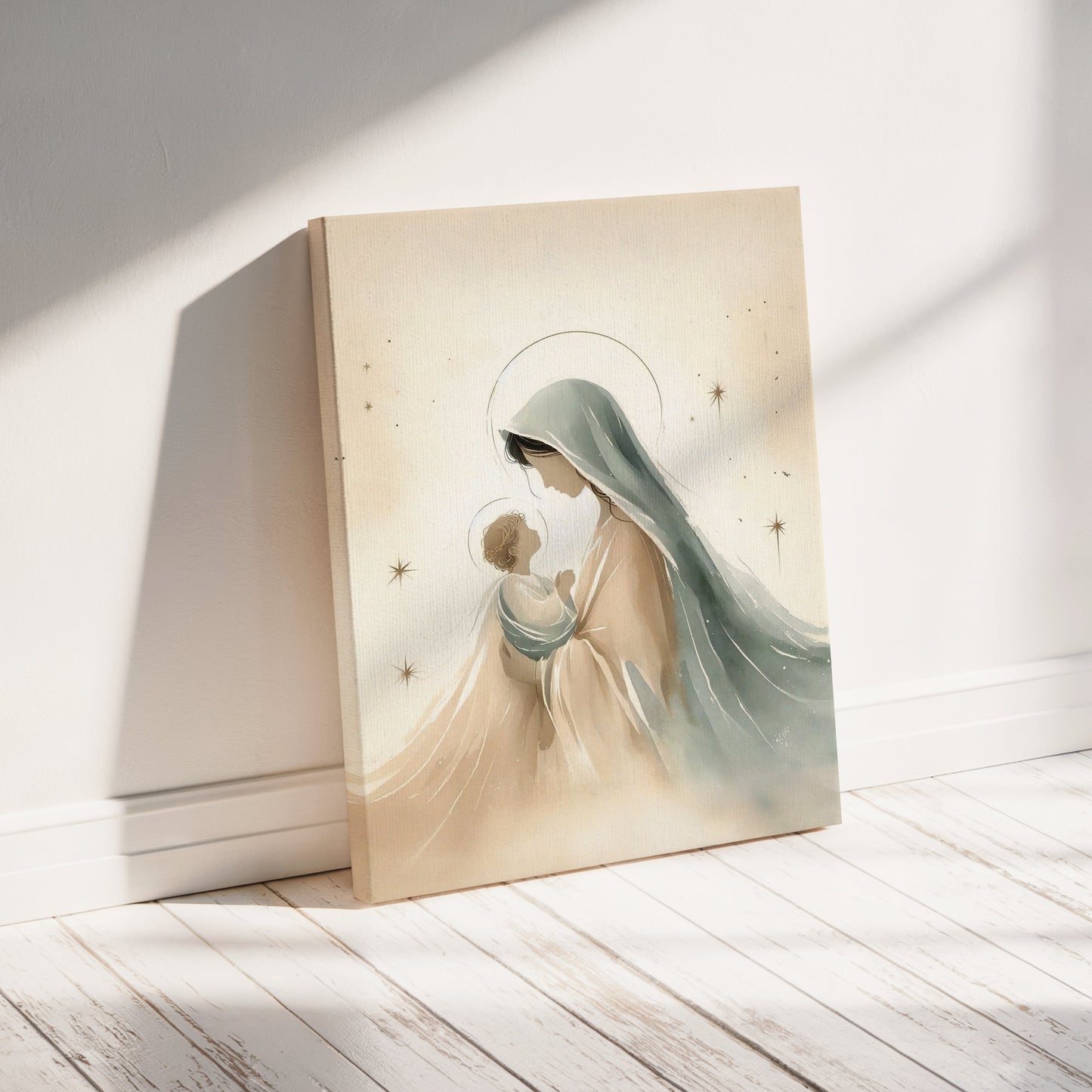 Mary and Jesus - Canvas