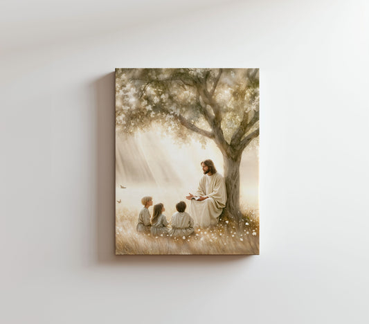 Jesus and the Children - Canvas