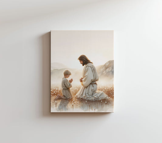 Pray with Christ - Canvas