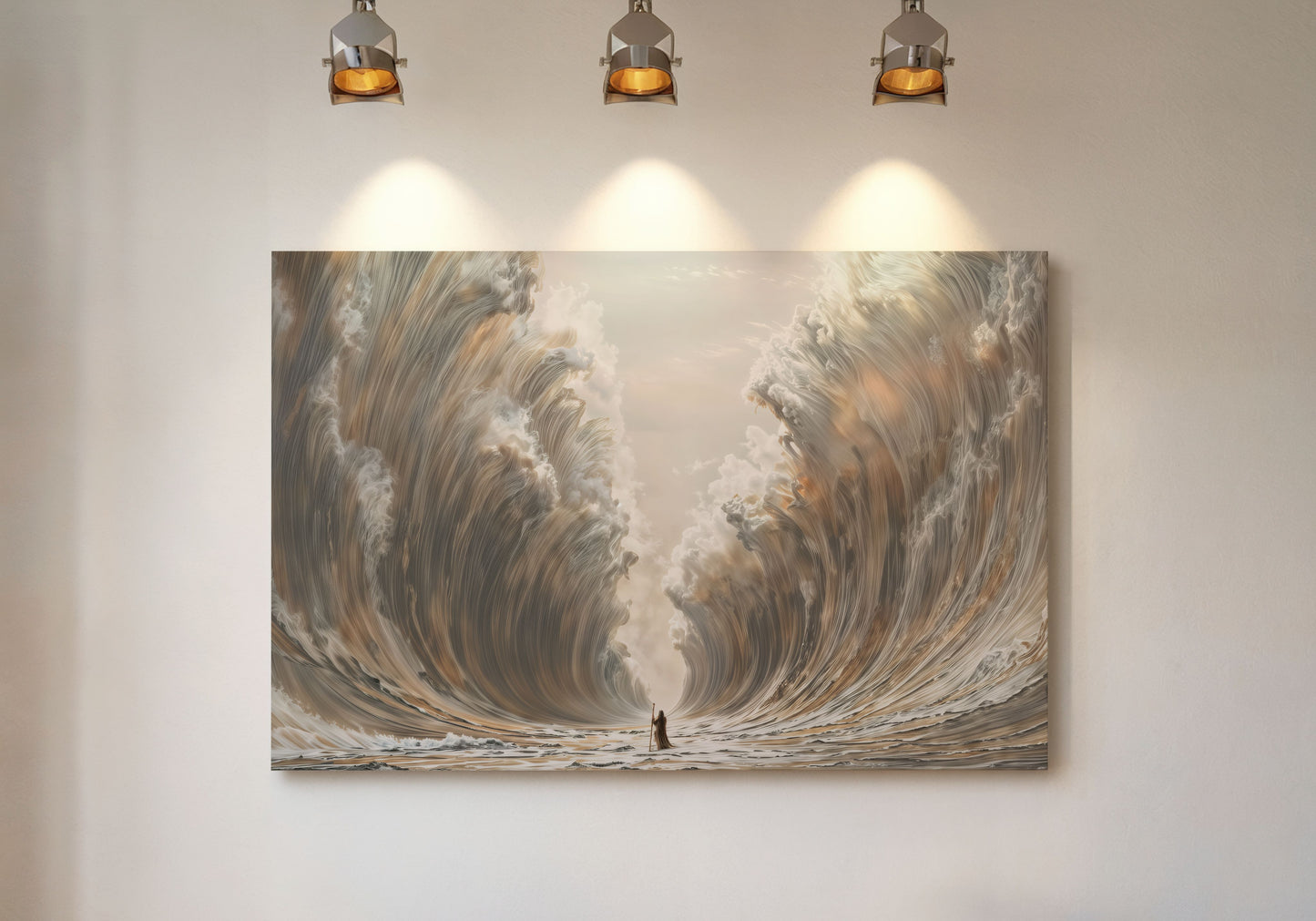Moses Parting The Red Sea - Limited Edition Canvas