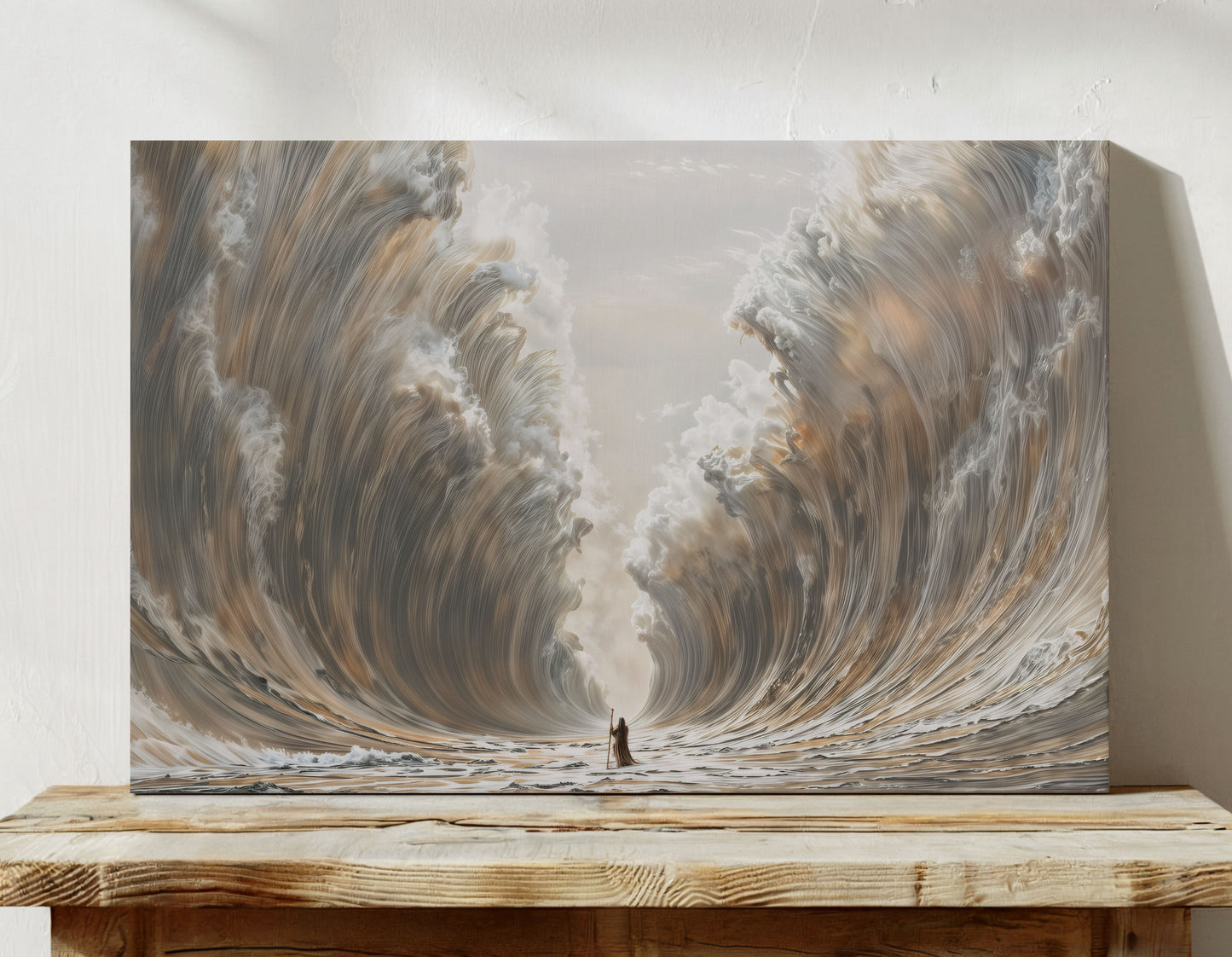 Moses Parting The Red Sea - Limited Edition Canvas