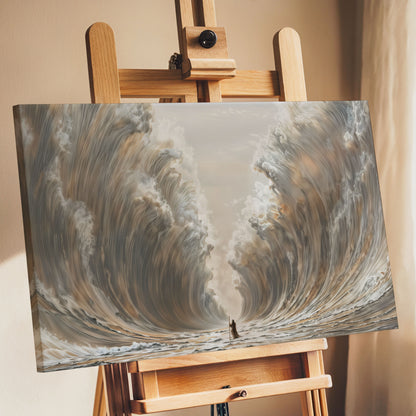 Moses Parting The Red Sea - Limited Edition Canvas