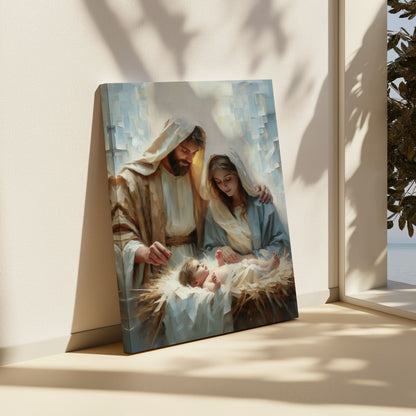 Holy Family Christmas Art - Canvas