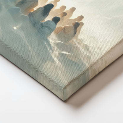 Jesus Teaching Kids - Canvas