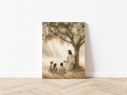 Jesus and the Children - Canvas