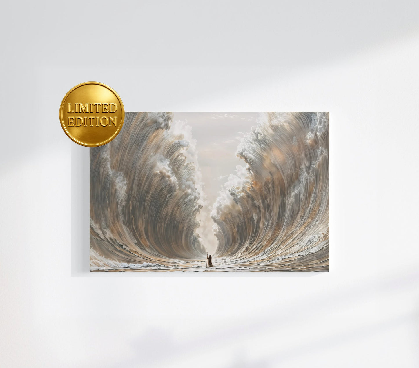 Moses Parting The Red Sea - Limited Edition Canvas