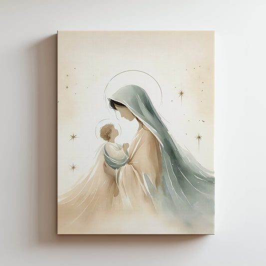 Mary and Jesus - Canvas